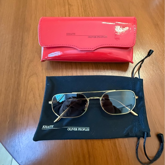Khaite x Oliver people 1989c  Sunglasses color Gold frame Dark Brown Lenses main image 7